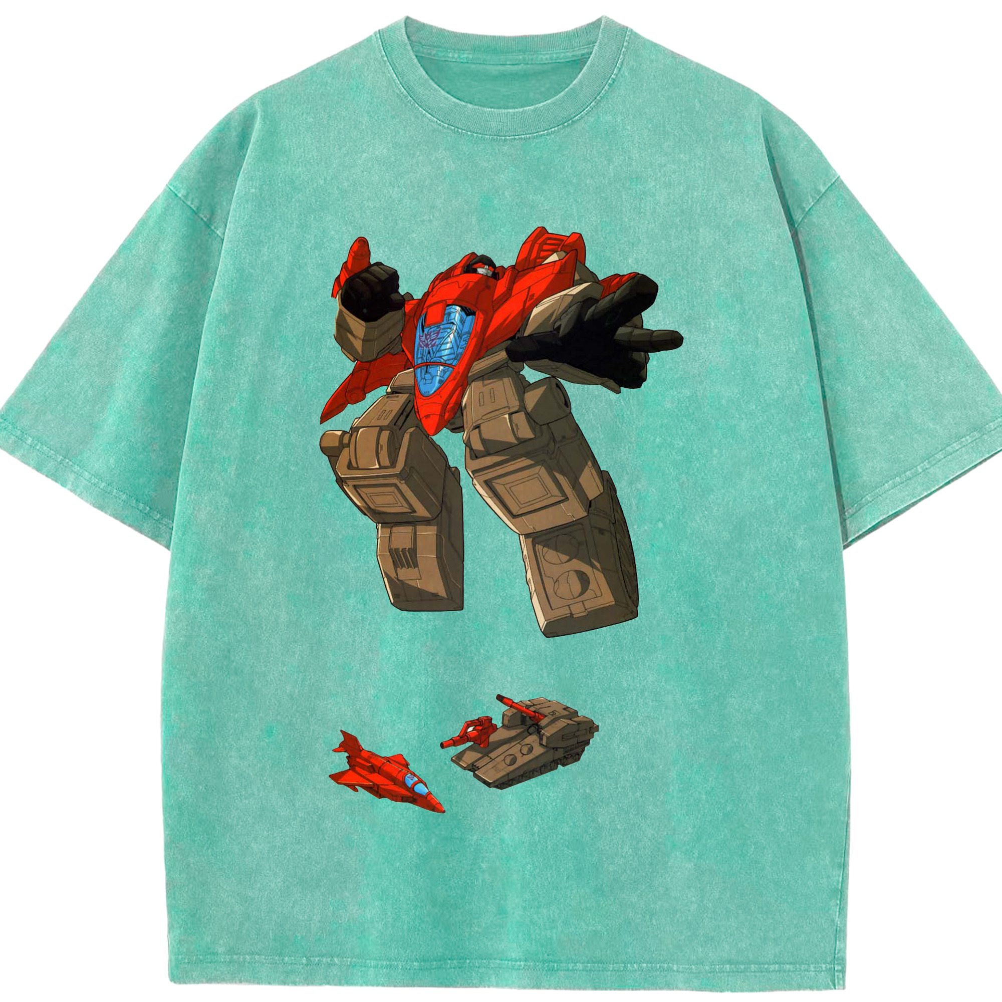 （画像用）  綿100% ヴィンテージ風 半袖Tシャツ（フロントプリント）